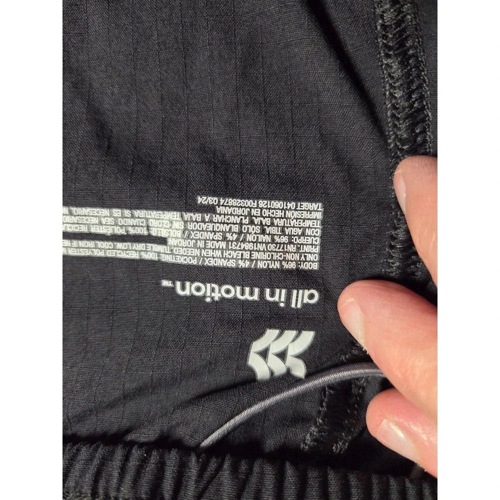 All in Motion‎ Mens Ripstop Pants Black Medium Moisture Wicking UPF 50+ Stretch